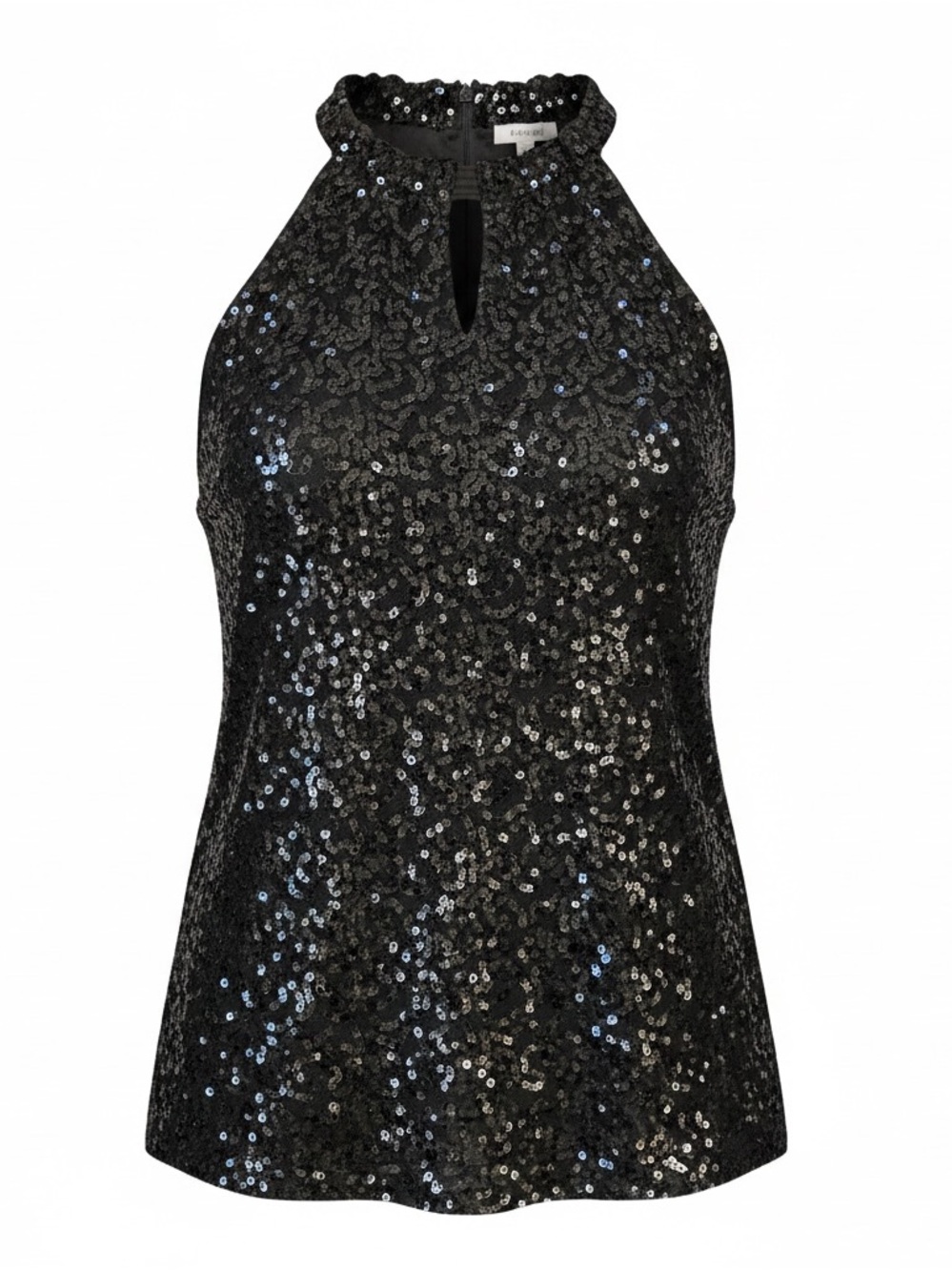 Tahari size M sequence black sleeveless top